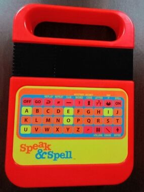 Speak N Spell Kids Learning Toy - Red and Yellow